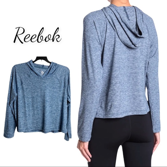 NWT RBX Space Dye Crop Pullover Moisture Wicking Hoodie - Picture 1 of 13